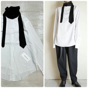 21ss 2021 SOSHIOTSUKI ソウシオオツキ TIE COLLAR SHIRT タイ カラー シャツ S21SSSH01 日本製 サイズ 44 定価30.000円+tax