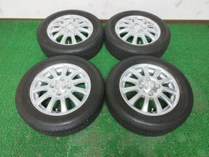 T239【送料無料】155/65R13 超溝高 8.5~9分山 ブリヂストン 夏タイヤ NEXTRY 21年 アルミ ホイールセット 4本 激安 ライフ ワゴンR エッセ