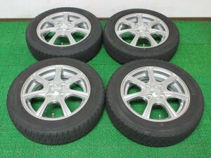 T452【送料無料】155/65R14 超溝高 8.5~9分山 スタッドレス WINTERMAXX WM02 ♪ 21年製 ホイールセット 4本 激安 タント スティングレー eK