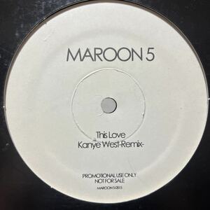 プロモ盤 MAROON 5 / This love kanye west remix CR-0224