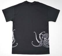 タコTシャツ、メンズ半袖、送料無料、釣り、蛸、魚Tシャツ、Mサイズ_画像3