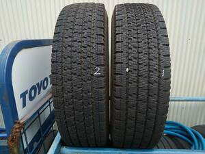 送料無料10,000円 スタッドレス 185/80R14 102/100N【2022年製・中古2本・8.1～10.1mm溝】ライトトラック・バン用 トーヨー DELVEX 935