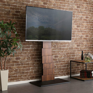  design tv stand high swing type walnut color 