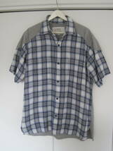 アーカイブ　MOUNTAIN RESEARCH マウンテンリサーチ　Shirt for Mountaineer ２種類生地半袖シャツ　L　２００８_画像1