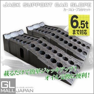 滑り止め付け★２台セット滑り止め付け★２台セット カースロープ スロープ 耐荷重6.5t 大型車・バス・トラック対応 タイヤ オイル交換 足