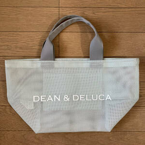 [ не использовался ]DEAN & DELUCA Dean and Dell -ka сетка большая сумка S размер mint blue бледно-голубой стоимость доставки 185 иен 