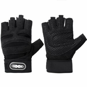  sending 300 jpy * weight glove lifting training .tore wrist protection L size black 