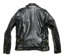 極美品 VANSON ENF バンソン レザー シングル ライダース ジャケット/38/ブラック/USA/アメリカ/米国製_画像2