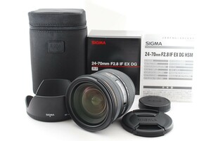 Sigma EX DG 24-70mm F/2.8 HSM SAマウント用 交換レンズ 元箱付き