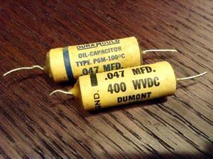  Vintage Dumont.047 400v Wax конденсатор ( одиночный )( наличие 3)