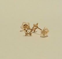 新品☆K18(18金)星☆デザインピアス_画像3