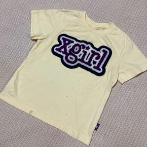 x-girl エックスガールファーストステージ　4T tシャツ イエロー　半袖