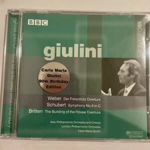 ジュリーニ＆ニュー・フィルハーモニア管ほか／シューベルト交響曲９番《ザ・グレイト》、ウェーバー、ブリテン　ＢＢＣレジェンド