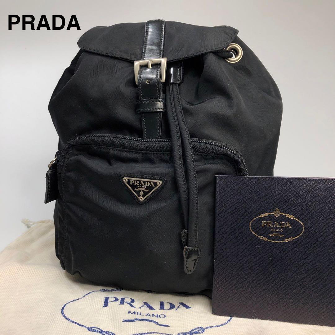 35%OFF】 ⭐️美品 プラダ ブラック 黒 レザー ナイロン バッグ