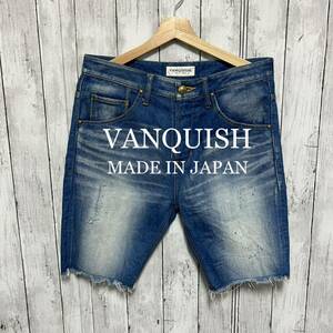 美品！VANQUISH デニムショートパンツ！日本製！