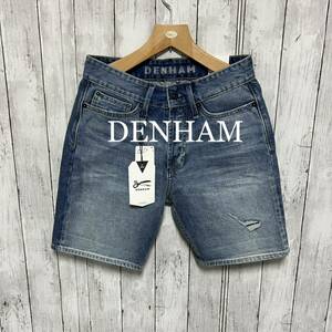 未使用！タグ付き！DENHAM ストレッチデニムショートパンツ！