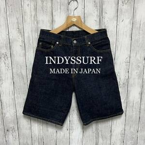 美品！INDYS SURF セルビッチデニムショートパンツ！日本製！