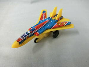 ブリキ　プラスチック　レトロ　戦闘機　F14　NAVY　おもちゃ　タイヤ付き　年代物