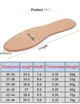 コルクインソール メンズ レディース 羊革インソール レザー 抗菌 防臭 通気性 吸汗 エコインソール 本革インソール 羊皮 ラムスキン_画像8