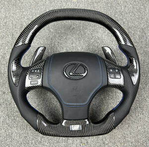  free shipping Lexus GSE25 IS250 IS350 ISF real carbon made steering gear 1 piece switch cover attaching air bag with cover .