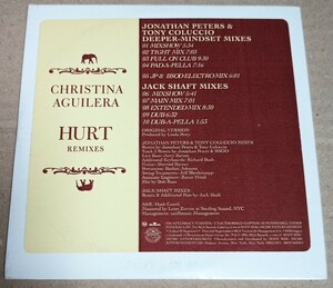 Christina Aguilera / Hurt (Remixes) Christie na*agirela бумага jacket промо CD одиночный JONATHAN PETERS