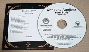 Christina Aguilera / Your Body (Remixes) Christie na*agirela бумага jacket промо CDR