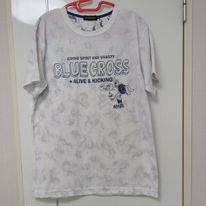 【送料無料】 BLUE CROSS ブルークロス 半袖袖Tシャツ L（160）サイズ 男子 白 総柄