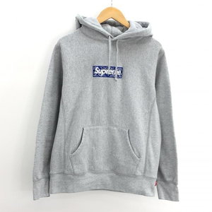 【中古】Supreme 19FW Bandana Box Logo Hooded Sweatshirt パーカー S グレー シュプリーム[240017512369]