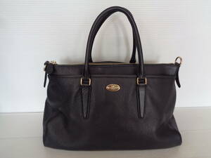 *COACH Coach handbag leather F35185 tote bag bag *