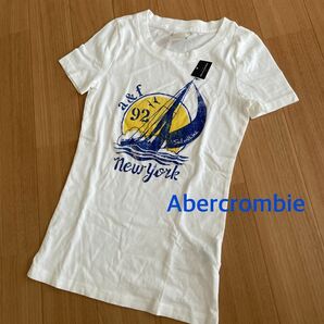 未使用　Abercrombie アバクロンビー　アバクロ　KIDS キッズ　ガールズ　Tシャツ　Sサイズ