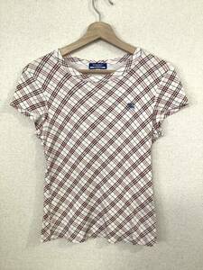 BURBERRY BLUELABEL バーバリーブルーレーベル ノバチェック　半袖Tシャツ　ハイブランド　レディース　古着