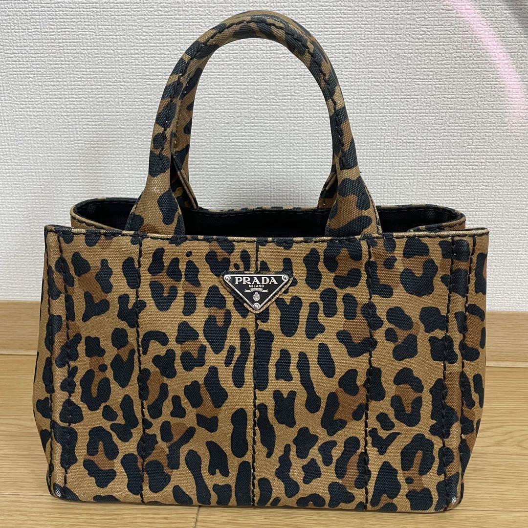 ヤフオク! -「prada レオパード」(かばん、バッグ) (プラダ)の落札相場