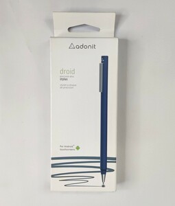 【送料無料】Adonit Droid 高精度スタイラス タッチペン ミッドナイトブルー ADDMB(アドニット 軽量 クリップ付 スマホ タブレット)