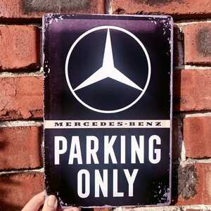  Mercedes * Benz tin plate signboard 