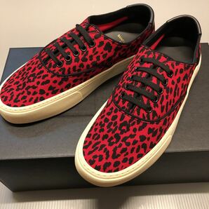 未使用！SAINT LAURENT サンローラン ヴェニス スニーカー(キャンバス) レッド系／ブラック サイズ40(25cm相当) 箱,保存袋付属 格安！の画像2