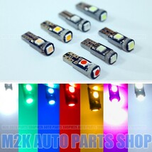 3SMD T5 T6.5 LED エアコン メーター スイッチ インジゲーター ポジション 球 広角照射 SMD タイプ レッド 赤 1個_画像2