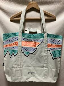 新品 patagonia オールデイトート トートバッグ surf pataloha 廃番希少品 キャンバス ショッピングバッグ エコ キャンプ