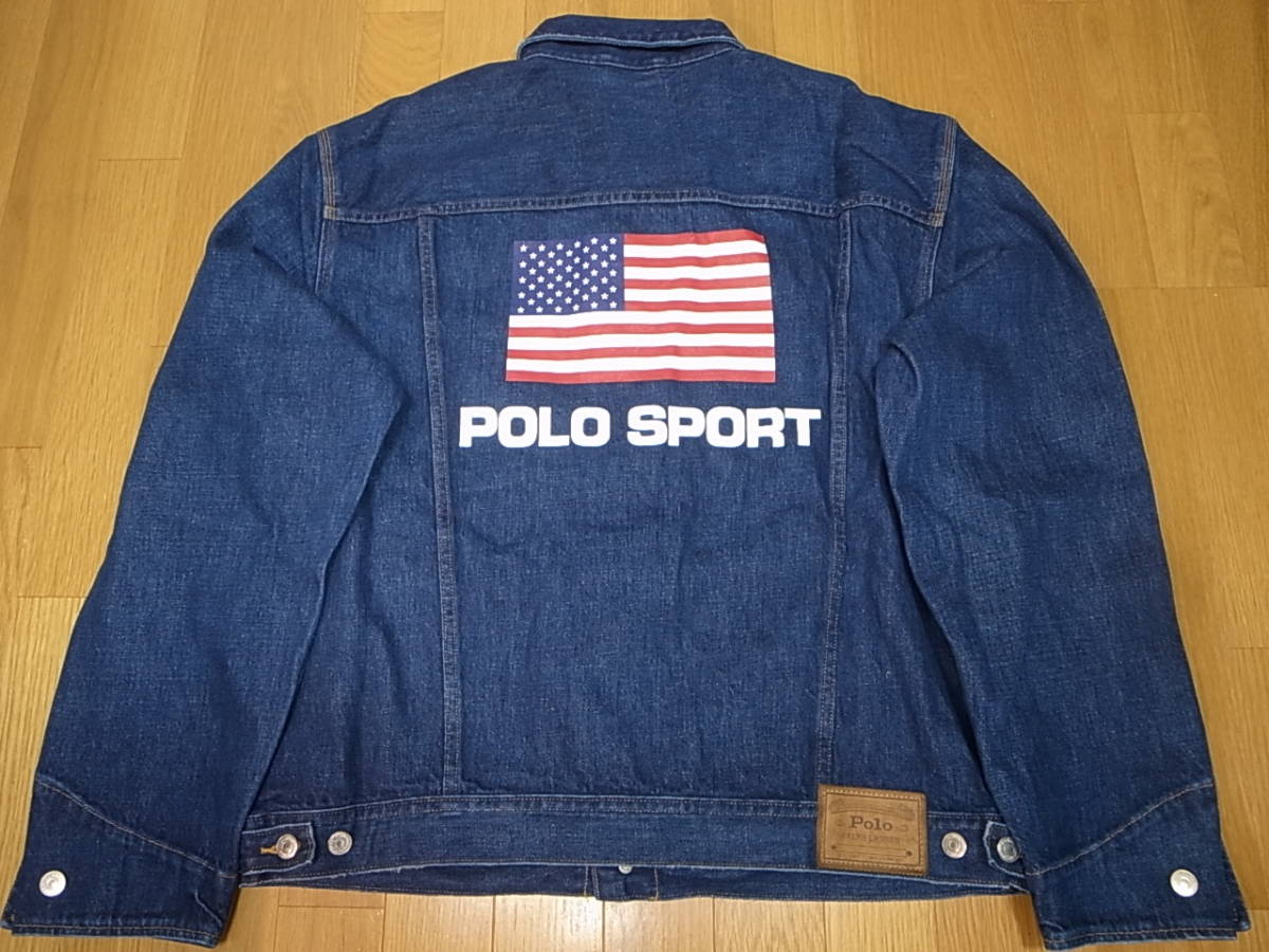 POLO SPORT FLAG LOGO DENIM JACKET復刻ポロスポーツ Gジャン デニム