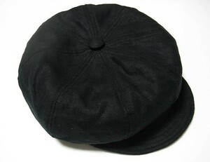[ бесплатная доставка быстрое решение ]New York Hat New York Hat NewYorkHat USA производства Linen Spitfirelinen материалы Casquette чёрный черный XL новый товар America производства 
