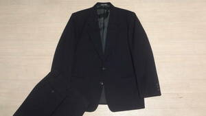 美品175cmW80cm★イタリア製GIORGIO ARMANI★高級2Bスーツ/濃紺ネイビー★総裏★シングル２釦★ジョルジオ・アルマーニ★ビジネス営業就活