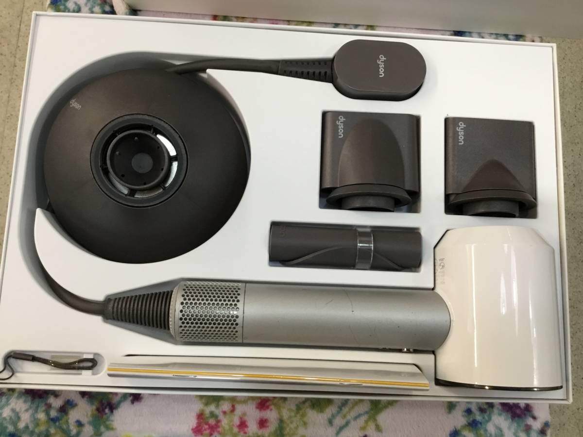 dyson HD01 WSN ダイソン ドライヤー 箱付き ホワイト 動作良好-