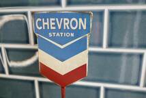 新品　CHEVRON シェブロン　オイル　デスクトップサイン　スチール製　世田谷ベース　アメリカ　USA インテリア　ガレージ_画像2