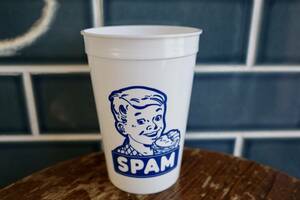 新品　SPAM スパム　OLD LOGO プラスチックカップ　アメリカ製　キッチン　ハワイ　HAWAII　ハンバーガー　カフェ