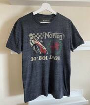 Norton ノートン Tシャツ ボルドール TT サイズS バイク女子 レア_画像2