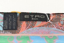 ETRO（エトロ） ポケットチーフ 1T1998540 ブルー x マルチカラー 【S21517】_画像5