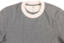 BRUNELLO CUCINELLI（ブルネロクチネリ） Uネック半袖Tシャツ M0T611620 グレー XS 26067gy 【S26068】_画像2