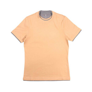 BRUNELLO CUCINELLI（ブルネロクチネリ） Uネック半袖Tシャツ MTLS537427 ベージュ XS 【S28028】