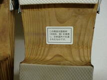 貴重な日本製天然杉材使用！竹踏み式健康サンダル下駄_画像9