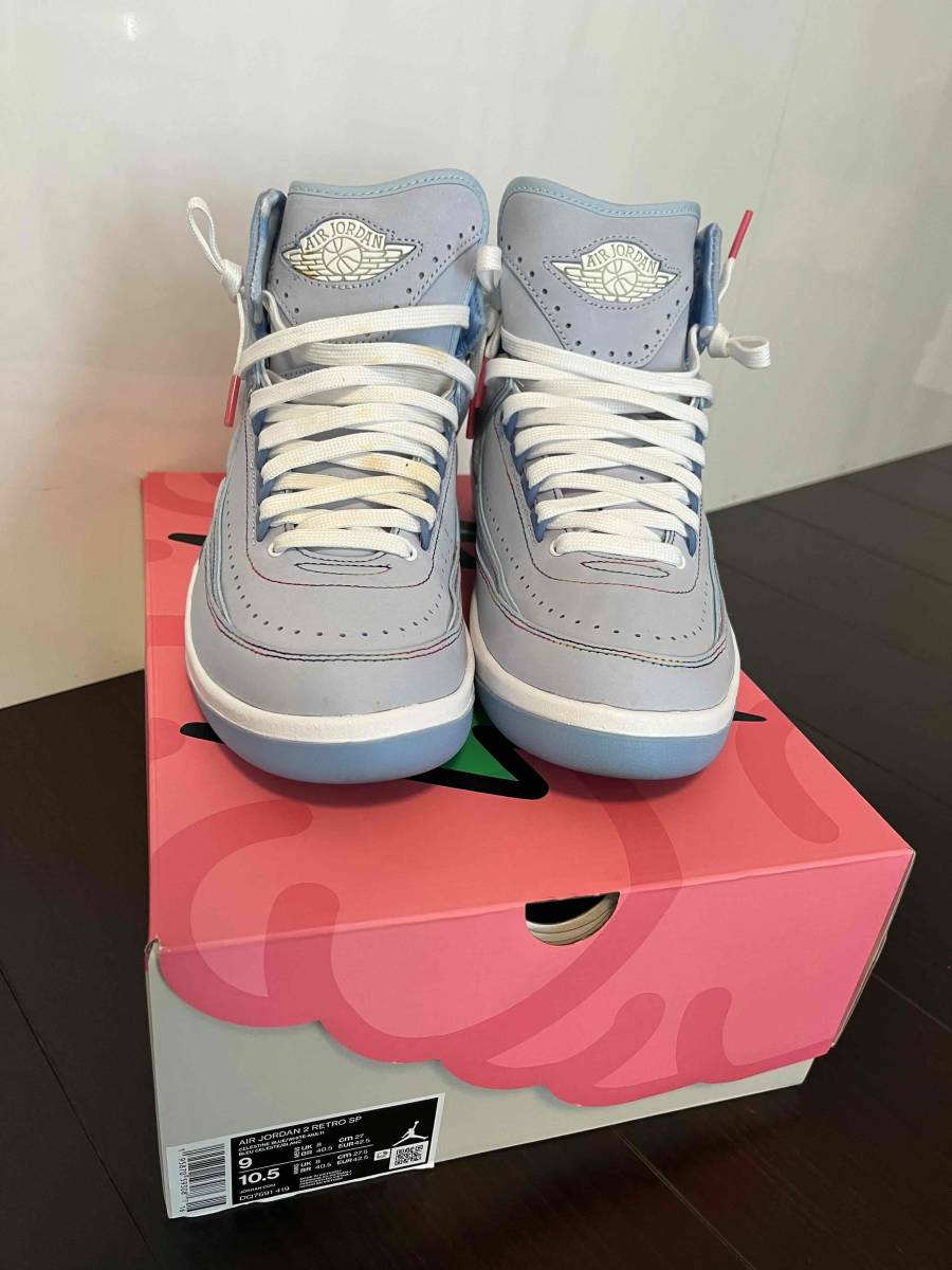J Balvin × Nike Air Jordan 2 Retro SP Celestine Blue White-Multi