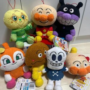 アンパンマン　ぬいぐるみ　７体セット　新品　ころふわシリーズ　やなせたかし　セガ